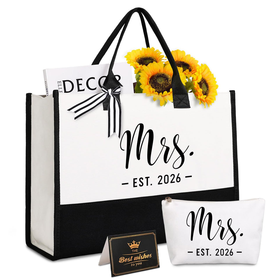 Lamyba Bride Tote Bag stands upright with reinforced seams for durable bridal-day use
