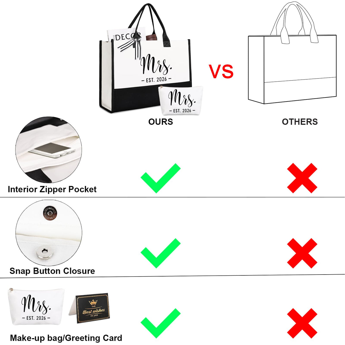 Versatile Lamyba Bride Tote Bag suitable for bridal events and daily errands