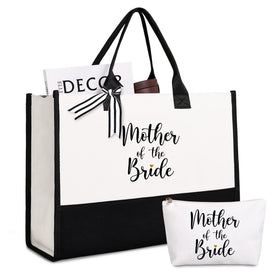 Lamyba Mother of the Bride tote front view, spacious capacity for on-day essentials.