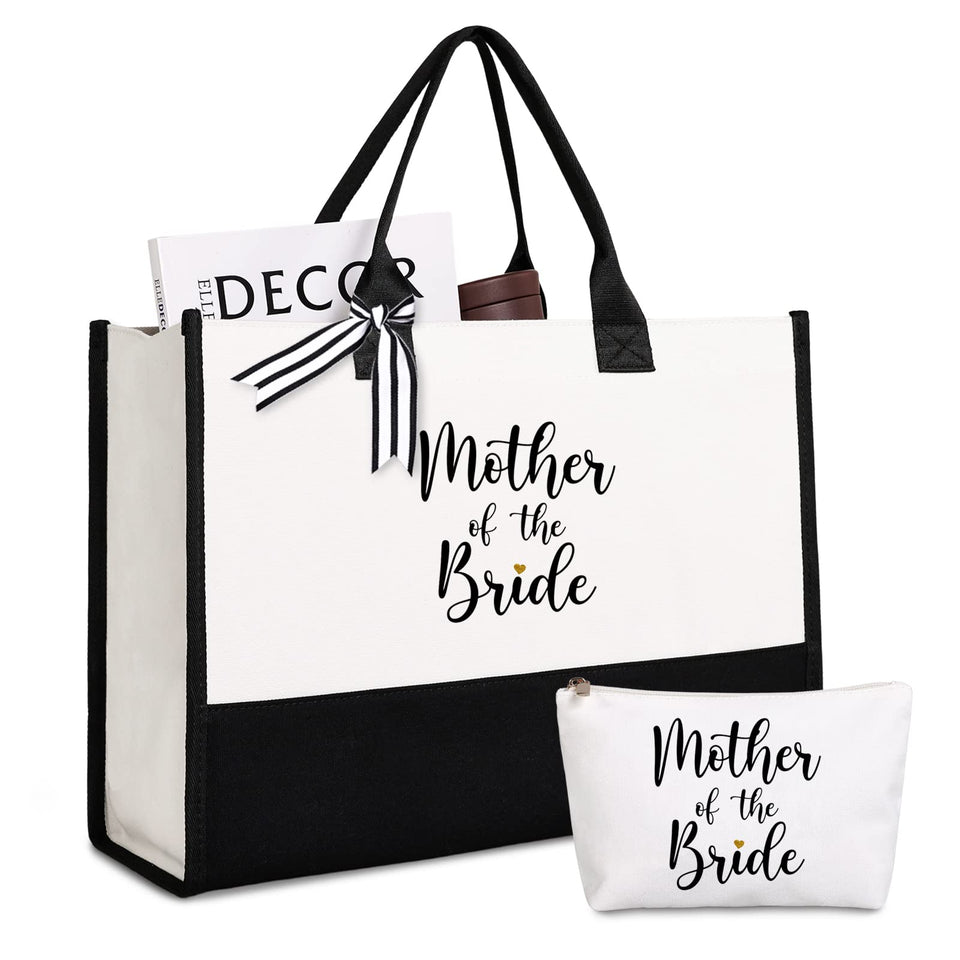 Lamyba Mother of the Bride tote front view, spacious capacity for on-day essentials.