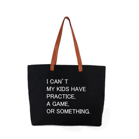 Lamyba tote bag front view reveals spacious design for mom essentials on the go.