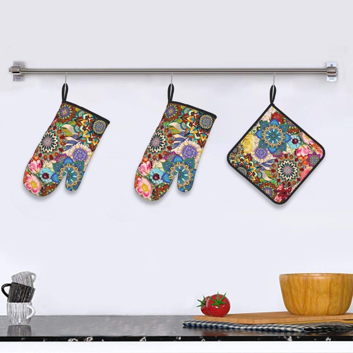 Lanaiqo Boho Floral easy-clean material for quick maintenance.