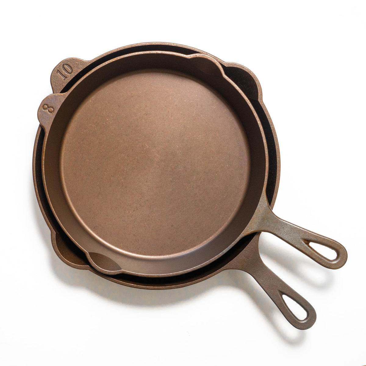 Lancaster skillet's machined surface delivers smooth cooking and easier cleanup.