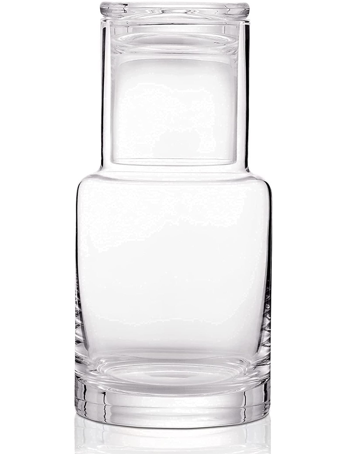Lancici bedside water carafe with tumbler for easy night-time hydration