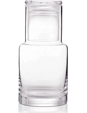 Lancici bedside water carafe with tumbler for easy night-time hydration