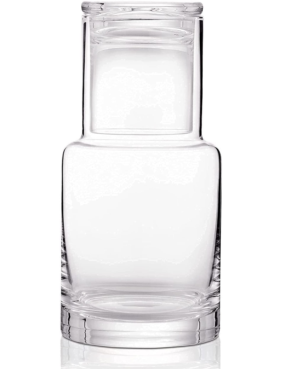 Lancici bedside water carafe with tumbler for easy night-time hydration