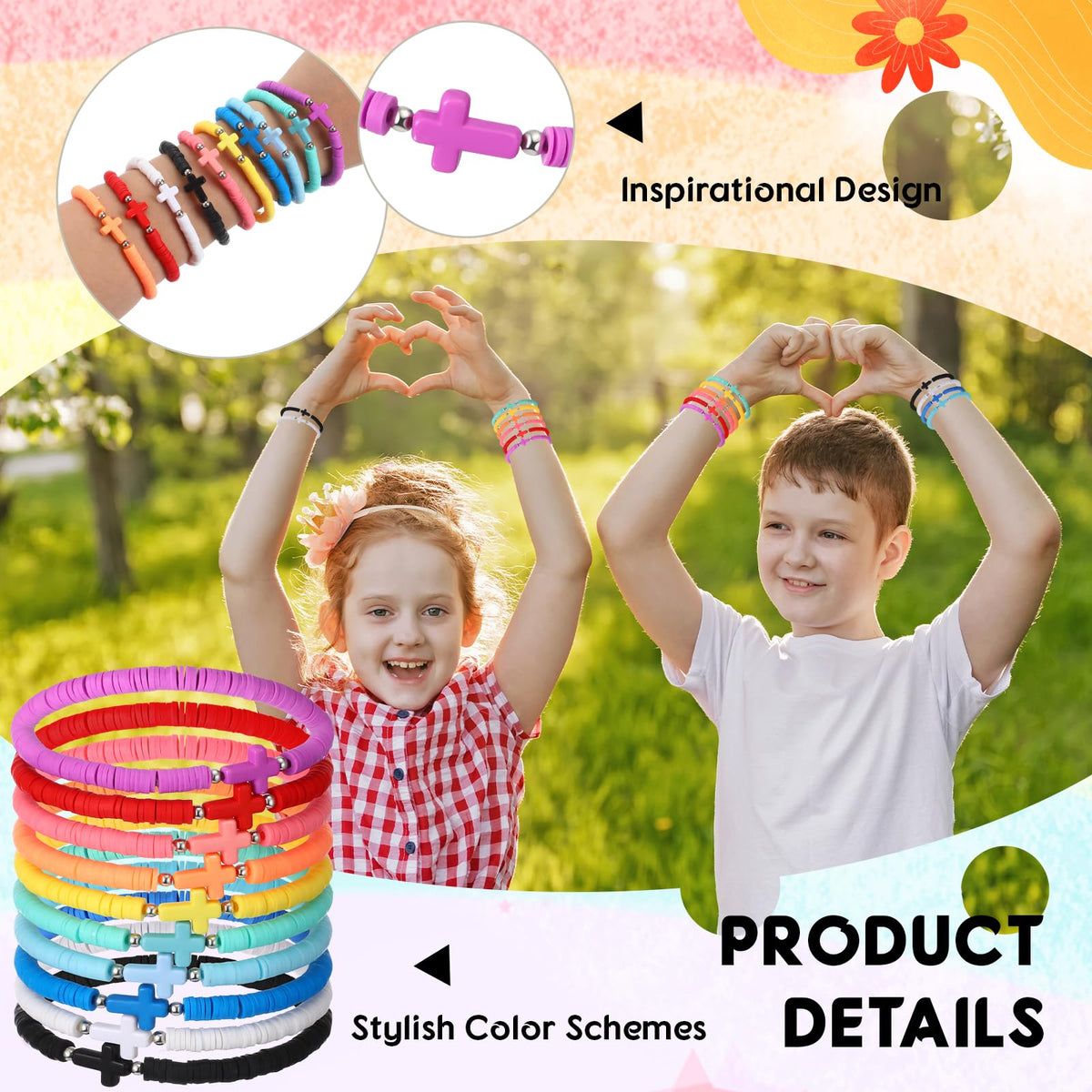 Landical women's and kids Christian bracelets, versatile for church and celebrations.