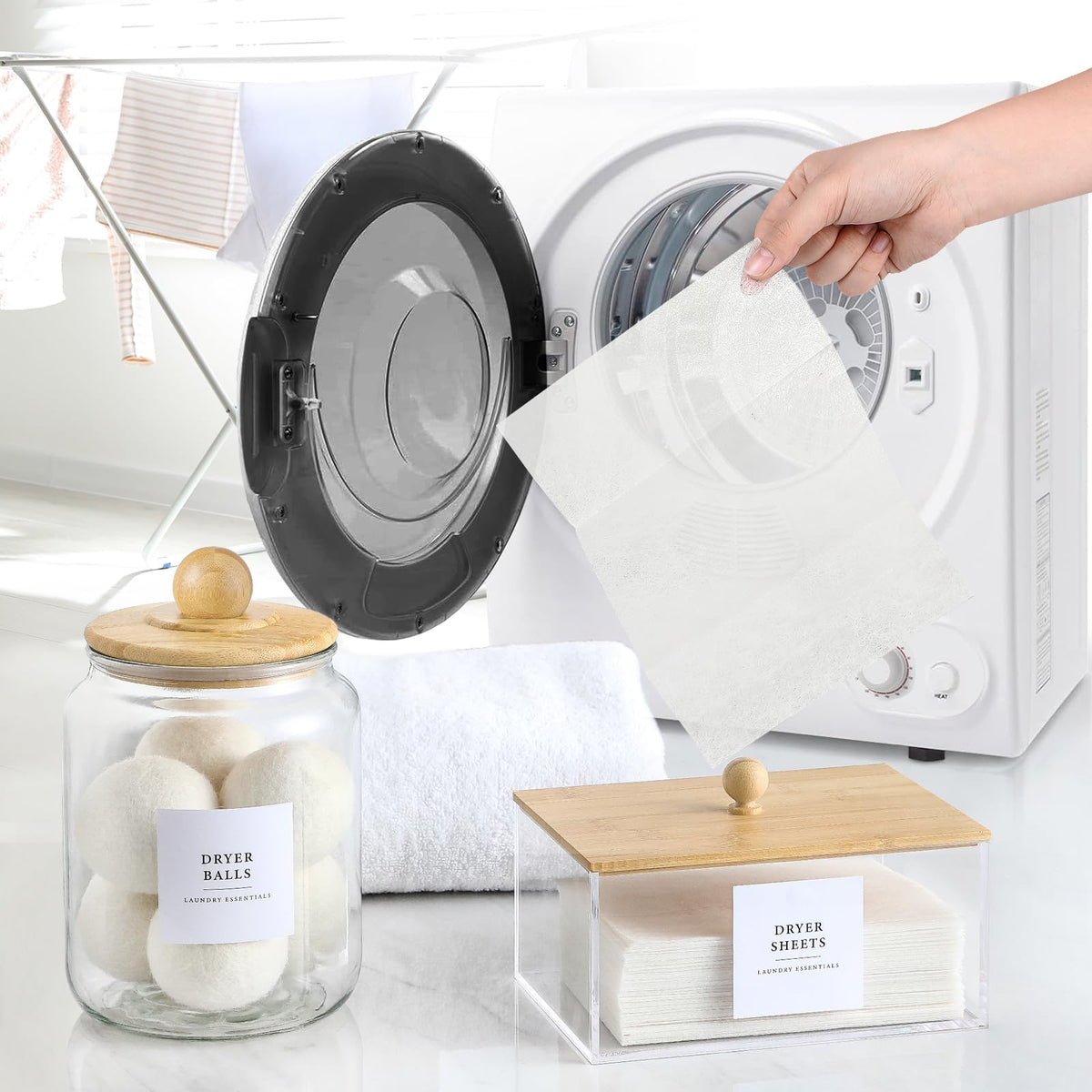 LANDNEOO acrylic storage box showcases contents while protecting from dust.
