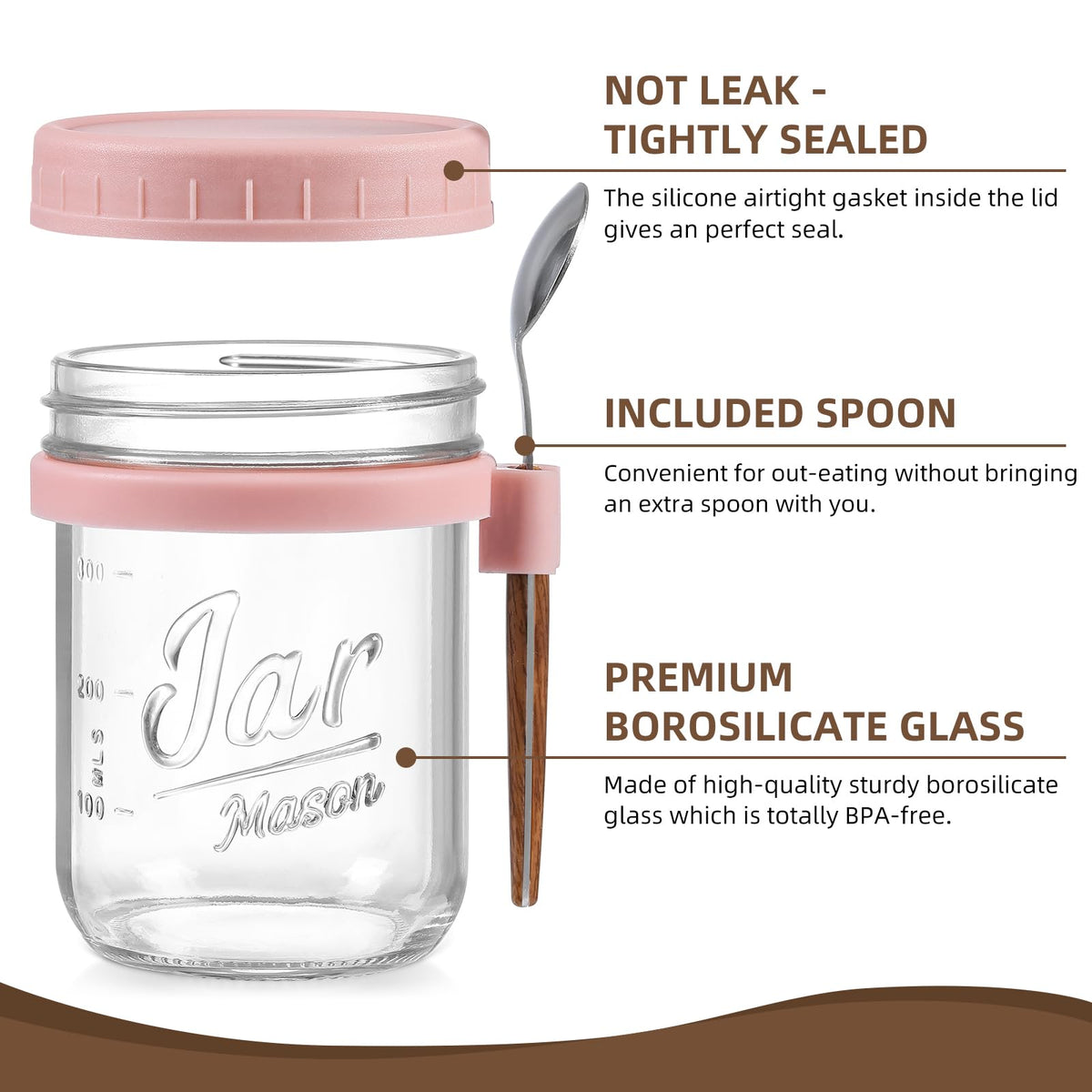 LANDNEOO airtight silicone lid with gasket keeps food fresh.