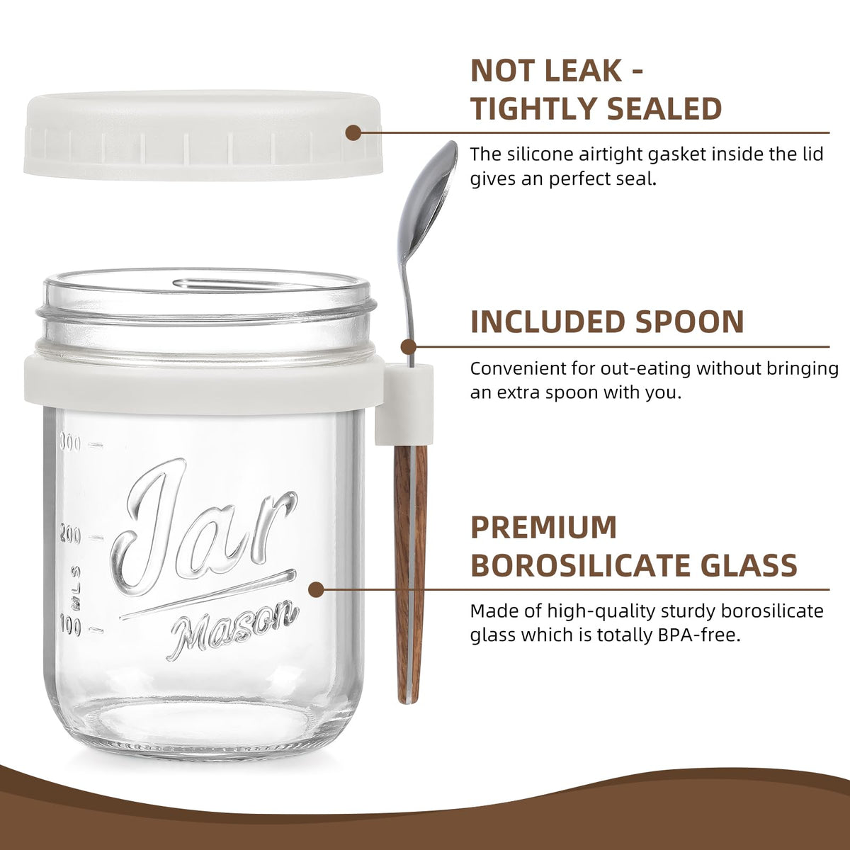 LANDNEOO airtight lids with silicone seal prevent leaks during transport