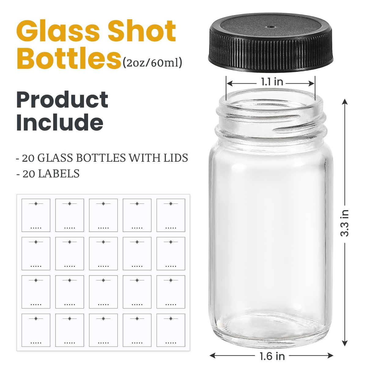 LANDNEOO blank labels for bottles for easy customization
