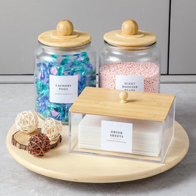 LANDNEOO blank white labels for customizable organization across rooms.
