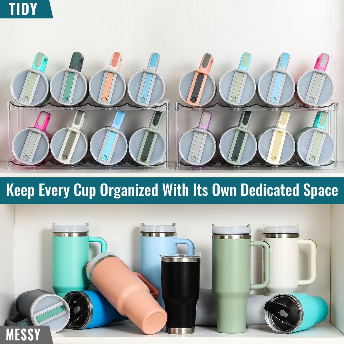 LANDNEOO anti-roll ridge design keeps bottles upright
