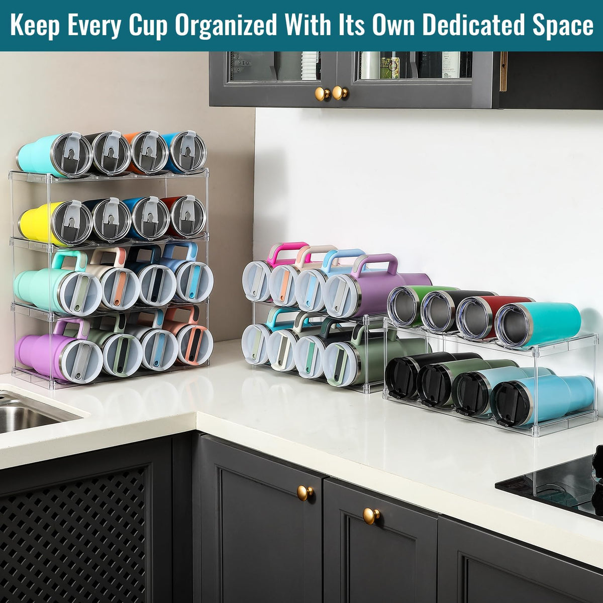 LANDNEOO Brumate holder, perspective view, tall bottles organized