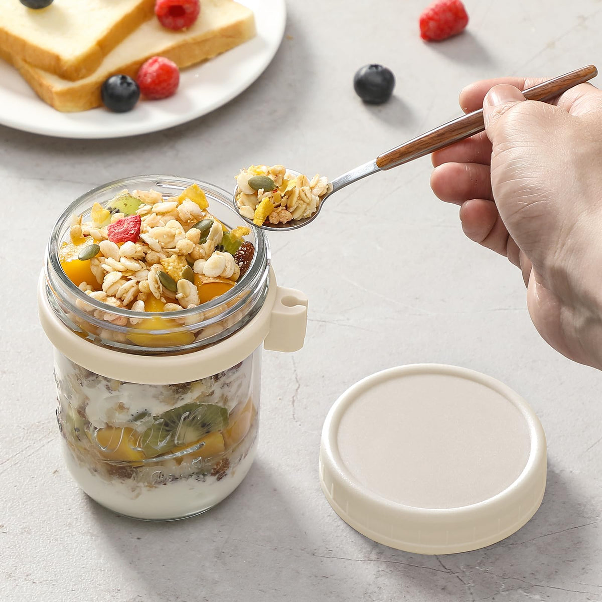 LANDNEOO clear glass shows contents and portions clearly