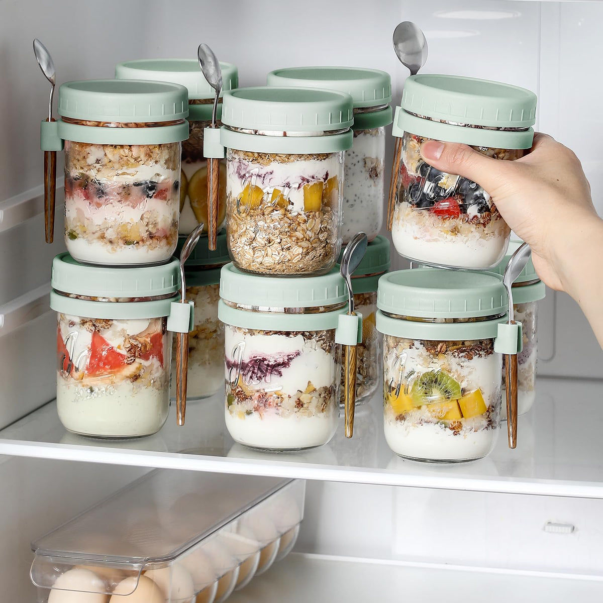 LANDNEOO 4-pack kit is perfect for breakfast prep and lunch storage.
