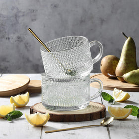 LANDNEOO vintage glass set fits home cafe vibes and gifting.