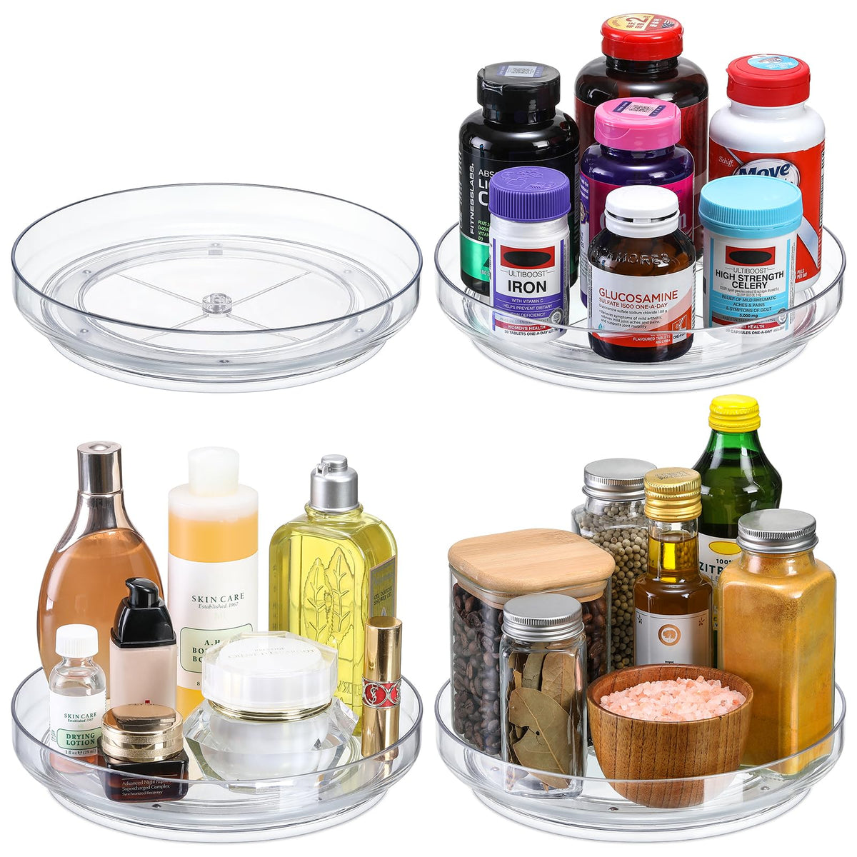 LANDNEOO freezer-turntable organizes frozen goods for quick, visible selection.