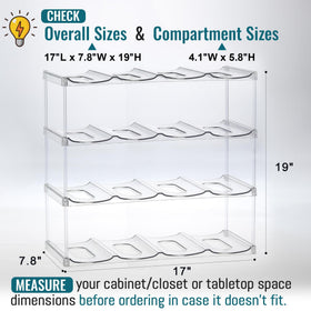 LANDNEOO Hydro Flask rack, front view, sturdy support for heavy bottles