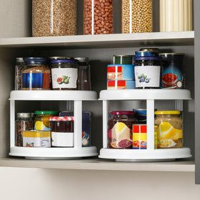 LANDNEOO kitchen countertop organization lazy susan keeps items accessible