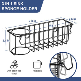 LANDNEOO kitchen sink caddy saves counter space in small kitchens