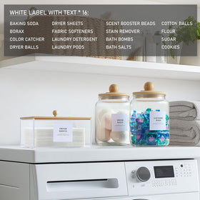 LANDNEOO white text labels for clear container labeling and quick identification.