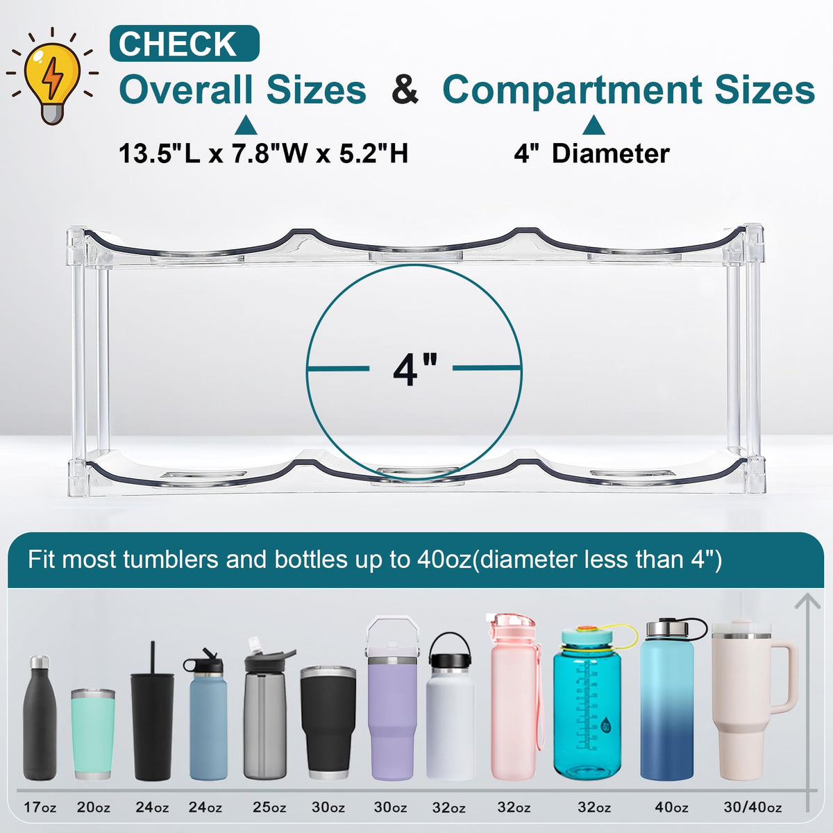 LANDNEOO compatible with large tumblers like YETI and Hydro Flask