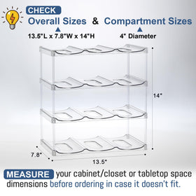 LANDNEOO LARGER COMPARTMENT clear material highlights bottle positions and visibility.