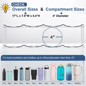 LANDNEOO clear material shows contents clearly and maintains clean lines