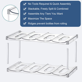 LANDNEOO sturdy posts provide firm support for heavy bottles without wobble
