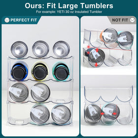LANDNEOO LARGER COMPARTMENT stacked setup demonstrates expandable tiers for flexible storage.
