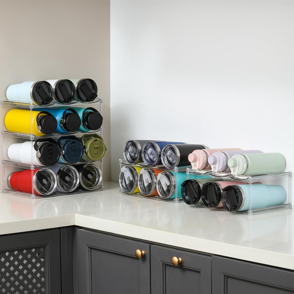 LANDNEOO LARGER COMPARTMENT sturdy design supports up to 30 lbs per tier.