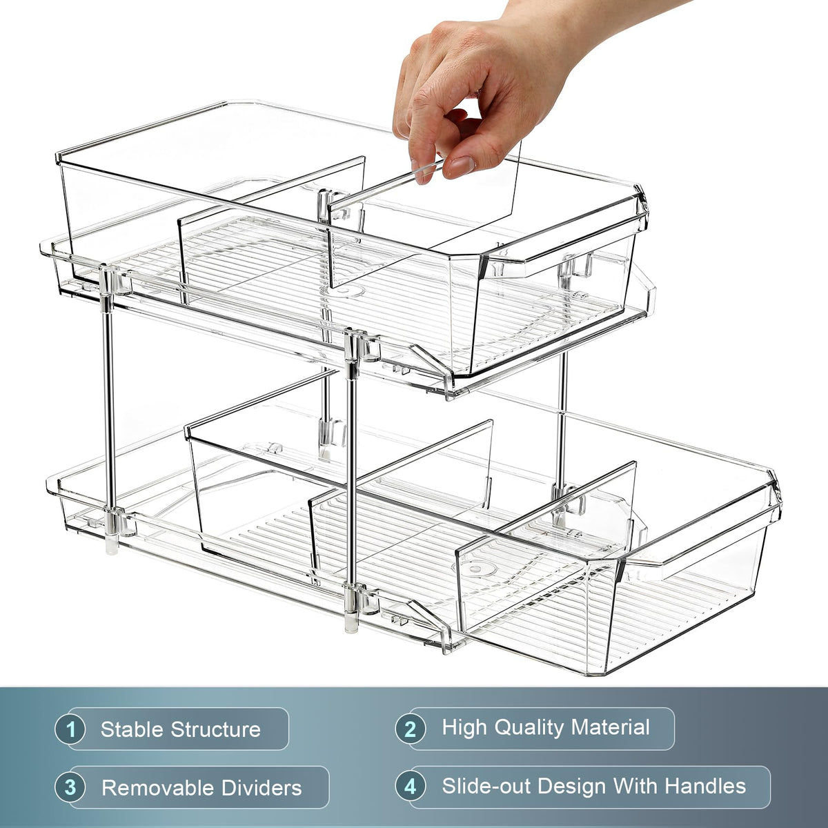 LANDNEOO medicine cabinet organizer keeps first-aid items visible and accessible