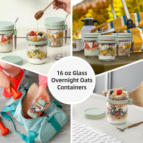LANDNEOO versatile jars for breakfast, snacks, or office lunches.