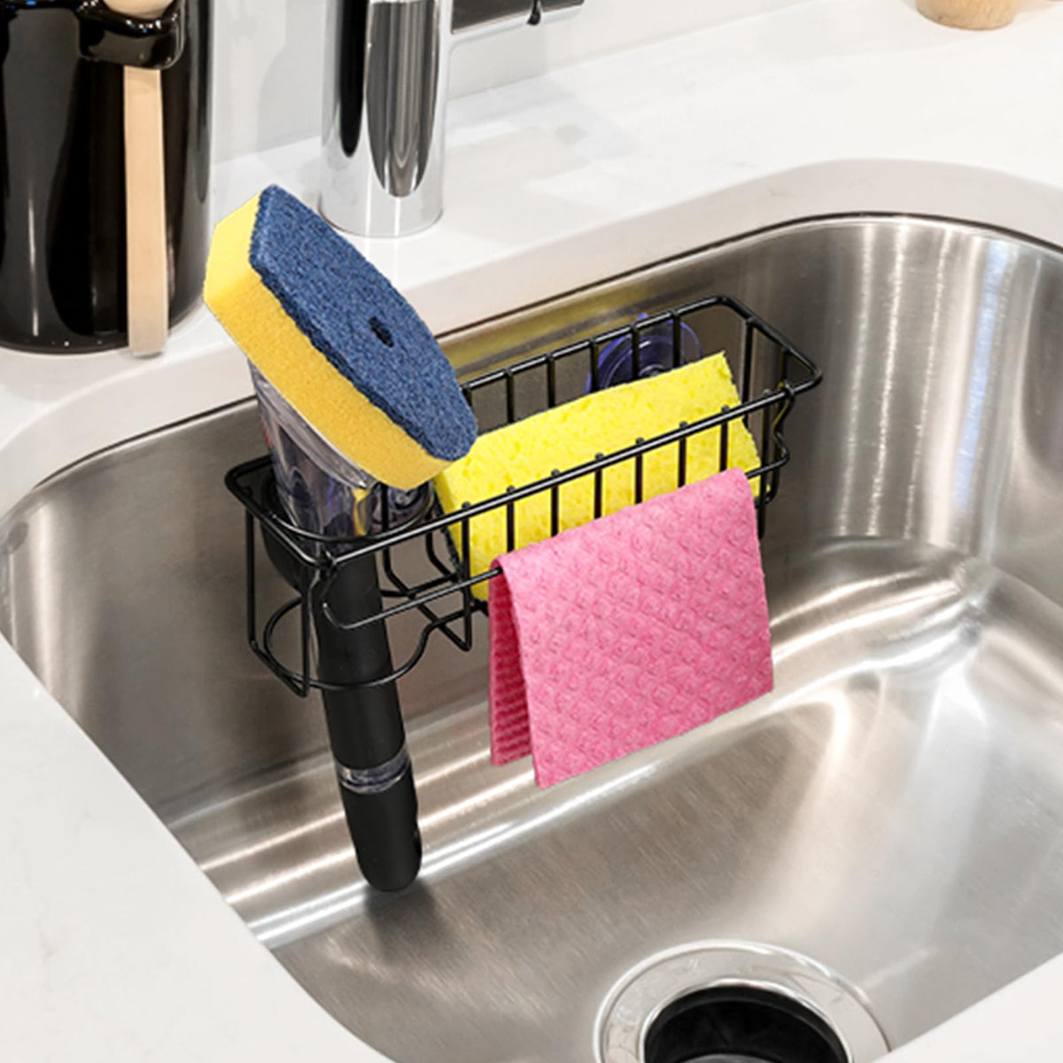 LANDNEOO small footprint keeps dish towels and brushes accessible