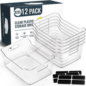LANDNEOO SOHO 12-pack bins front view for pantry organization