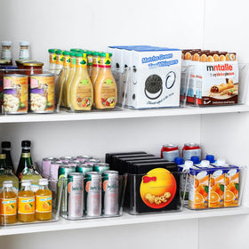 LANDNEOO SOHO fridge organization with clear bins and visibility