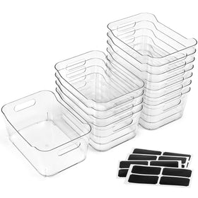 LANDNEOO SoHo clear bin stackable design for compact storage