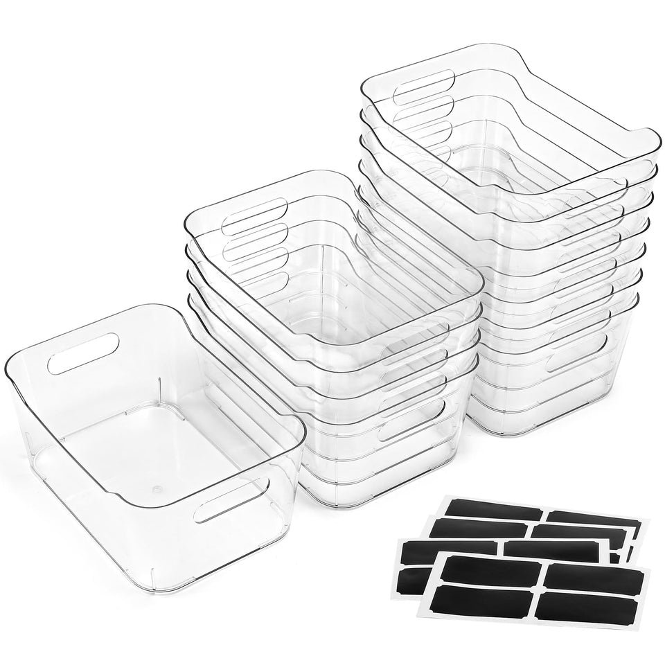 LANDNEOO SoHo clear bin stackable design for compact storage