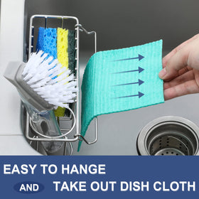 LANDNEOO sponge and brush storage keeps items organized and accessible.