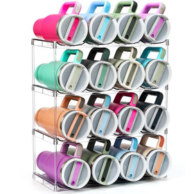 LANDNEOO Stanley 40oz organizer, front view, keeps large bottles accessible