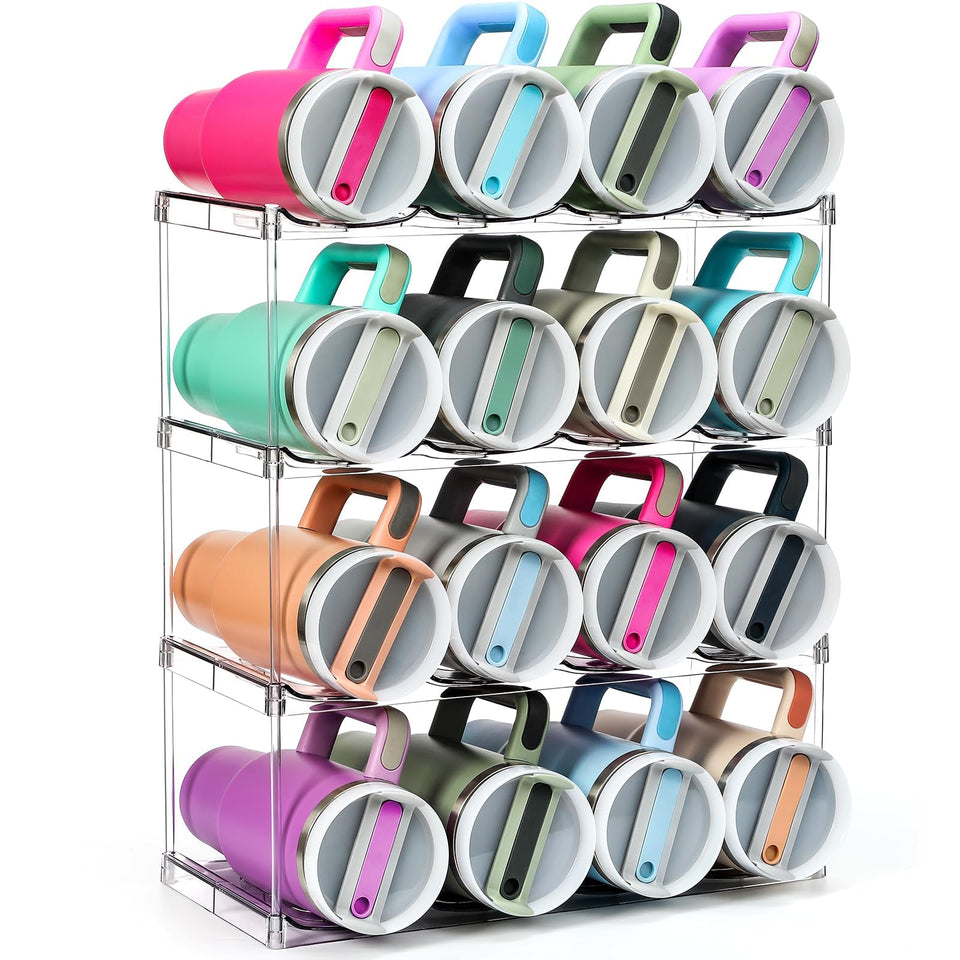 LANDNEOO Stanley 40oz organizer, front view, keeps large bottles accessible