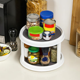 LANDNEOO under-sink rotating organizer for cleaning supplies