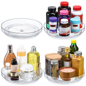 LANDNEOO under-sink turntable adds stable organization for cleaners and tools