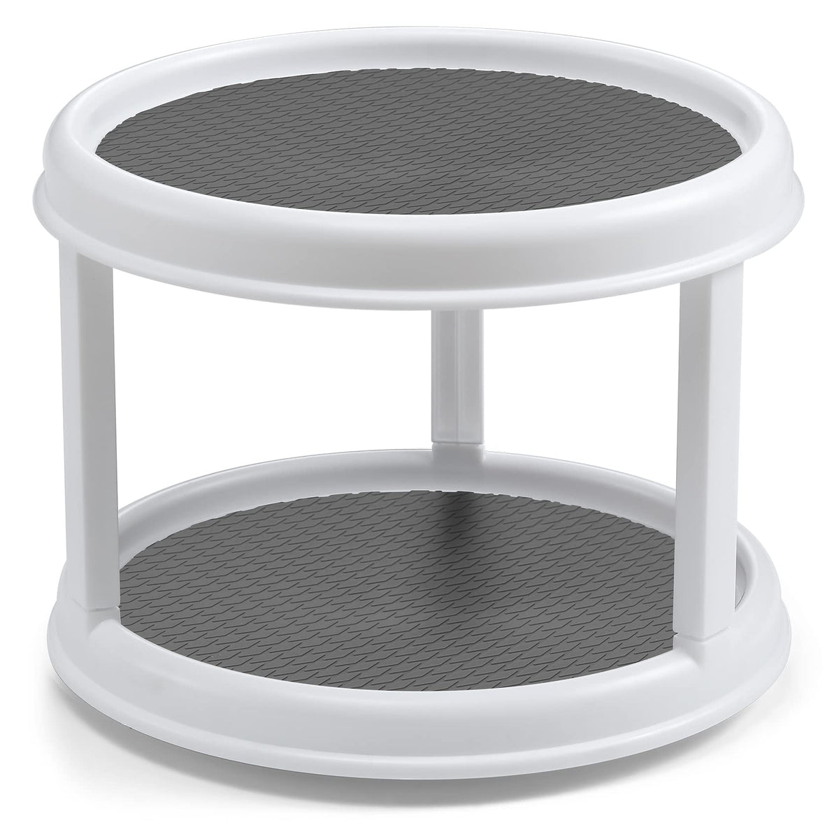 LANDNEOO vanity makeup organizer on rotating shelf for easy setup