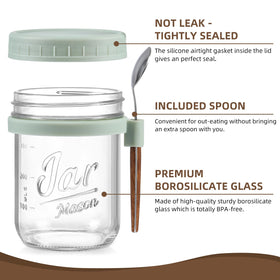 LANDNEOO wide-opening jar shown for easy filling and cleaning.