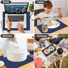 LANDVIEW placemats navy color as a gift-ready table accessory