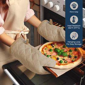 LANE LINEN oven mitts provide heat resistance up to 350°F for baking.