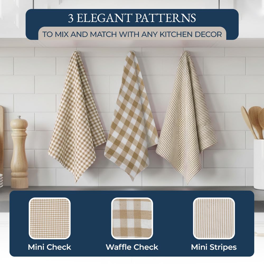 LANE LINEN pot holders show safe grip around hot cookware.