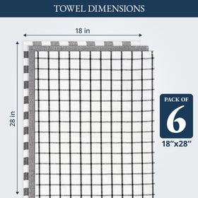 Lane Linen absorbent cotton towels soak up spills with ease.